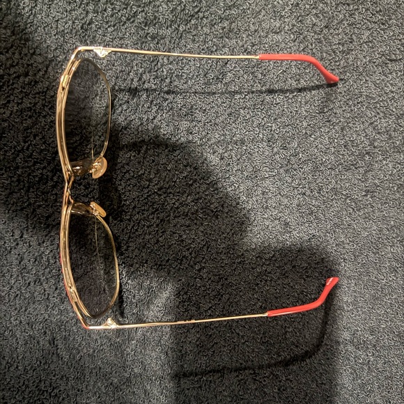 Beverly Johnson Red and Gold Glasses - Picture 9 of 10